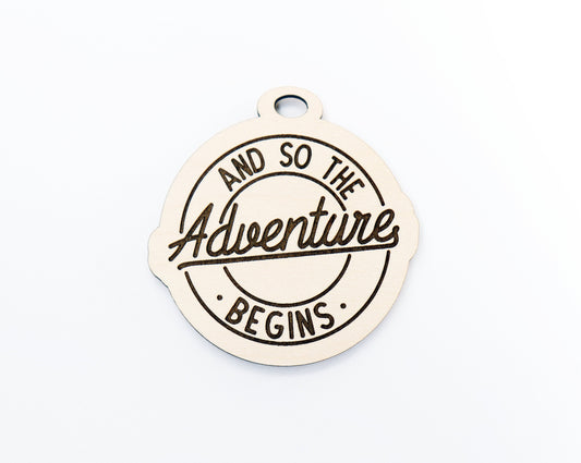 Adventure car charm blank, wood blanks, wood cutouts