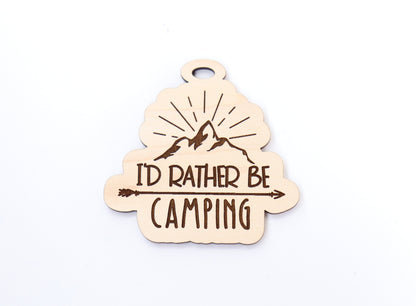 Camper car charm blank, wood blanks, wood cutouts