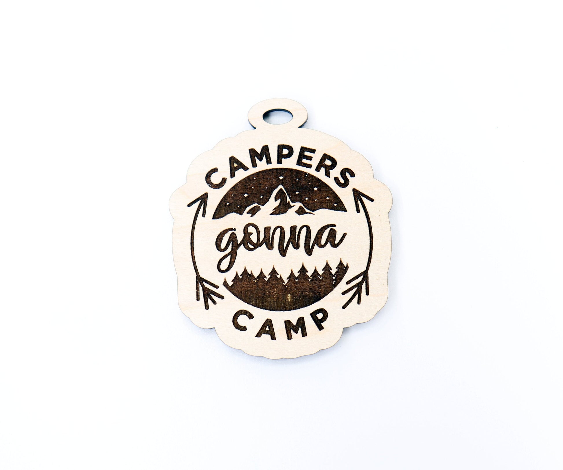 Campers gonna camp car charm blank, wood blanks, wood cutouts