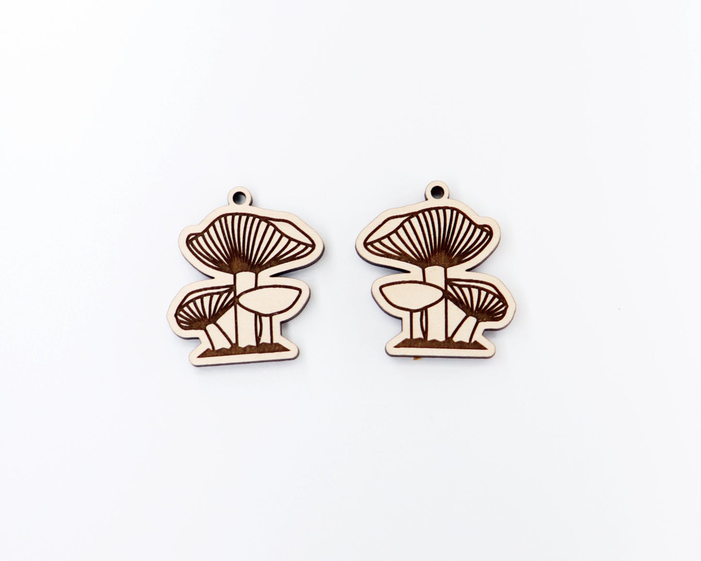 Mushroom earrings, DIY earrings, earring blanks, sold per set