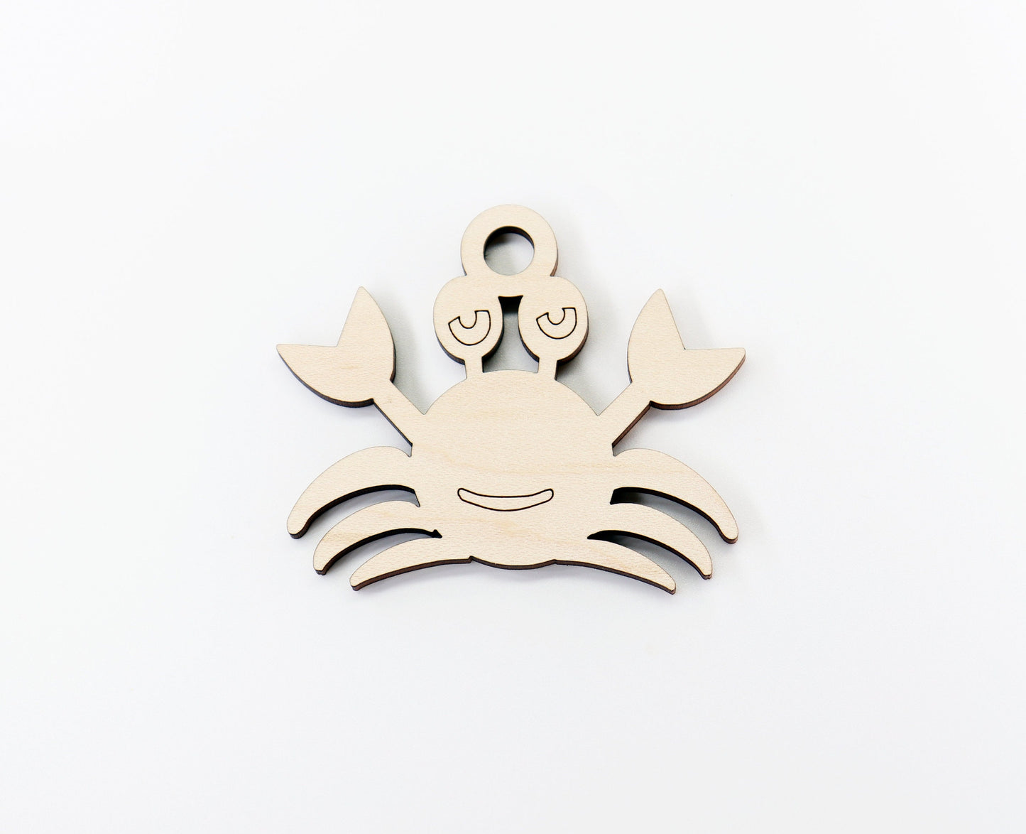 Crab car charm,  wood blanks, wood cutouts, crab cutouts