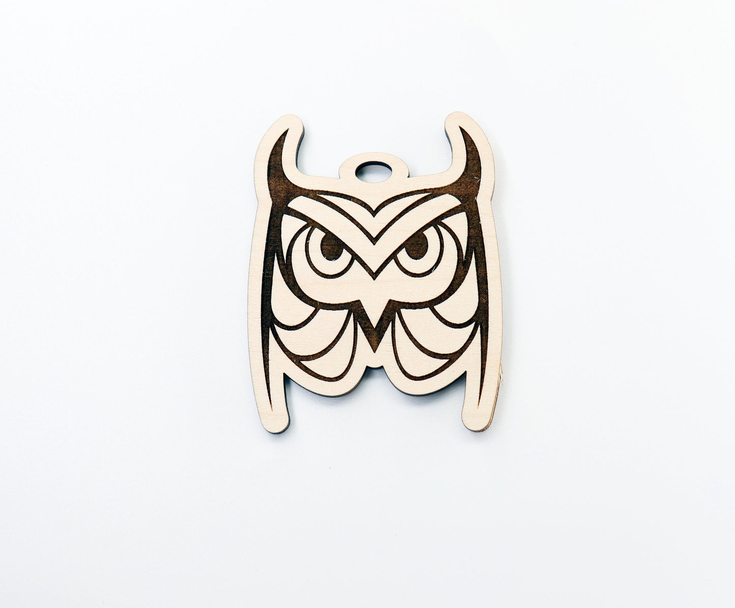 Owl car charm, car charm blank, wood blanks, wood cutouts