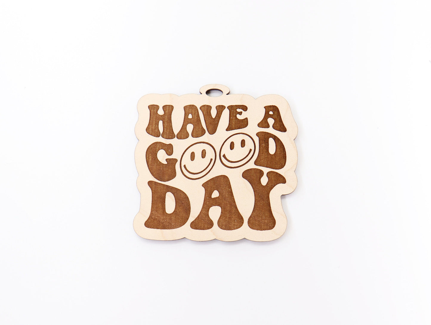 Have a good day car charm, car charm blank, wood blanks, wood cutouts