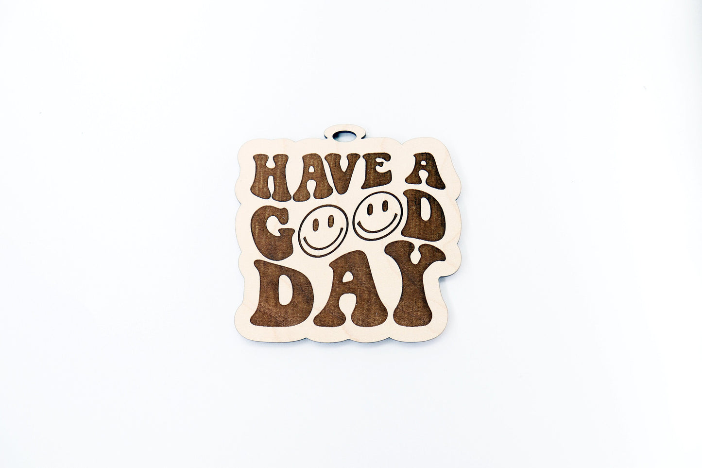 Have a good day car charm, car charm blank, wood blanks, wood cutouts