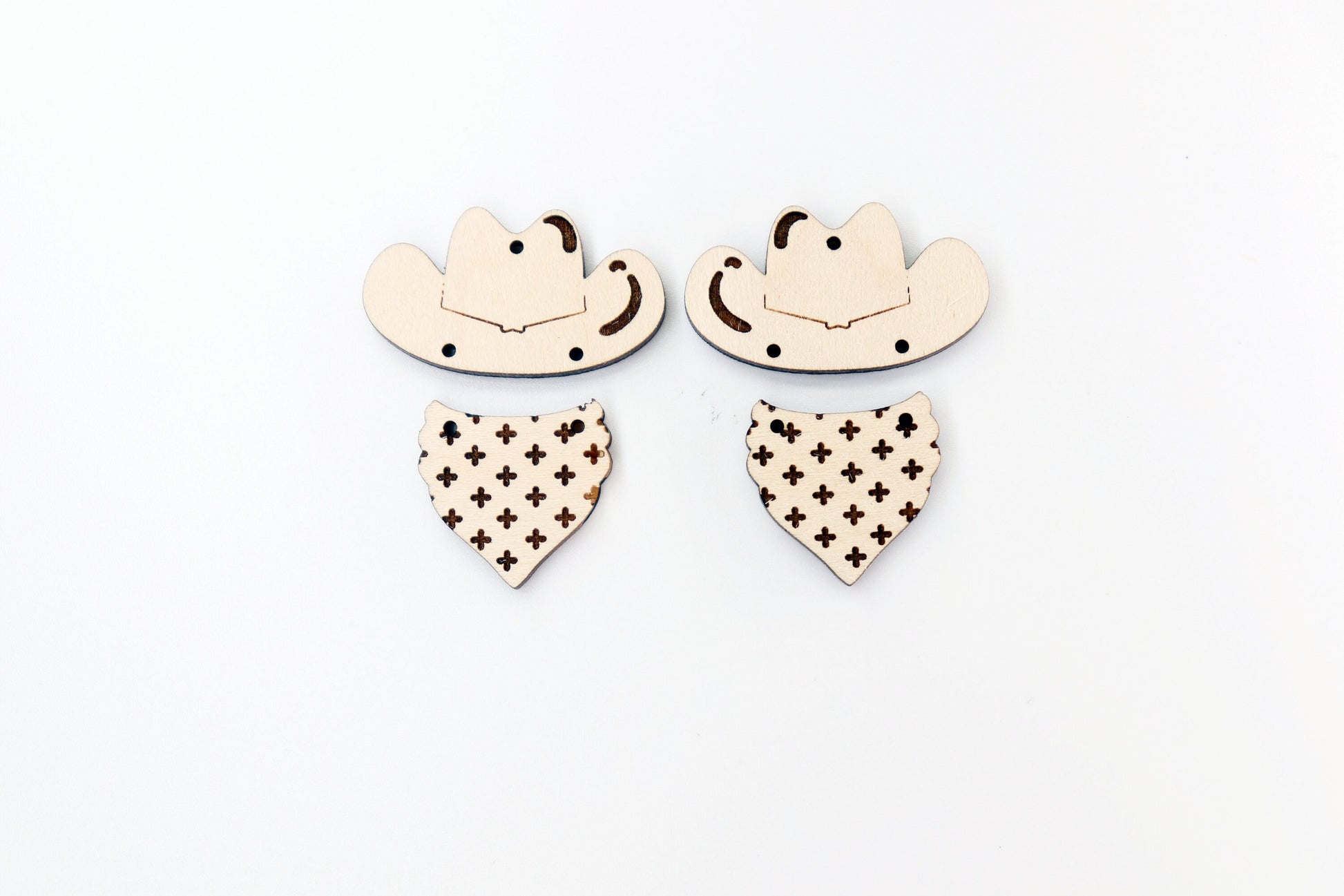 2 Piece Earring blanks, wood blanks, DIY earrings