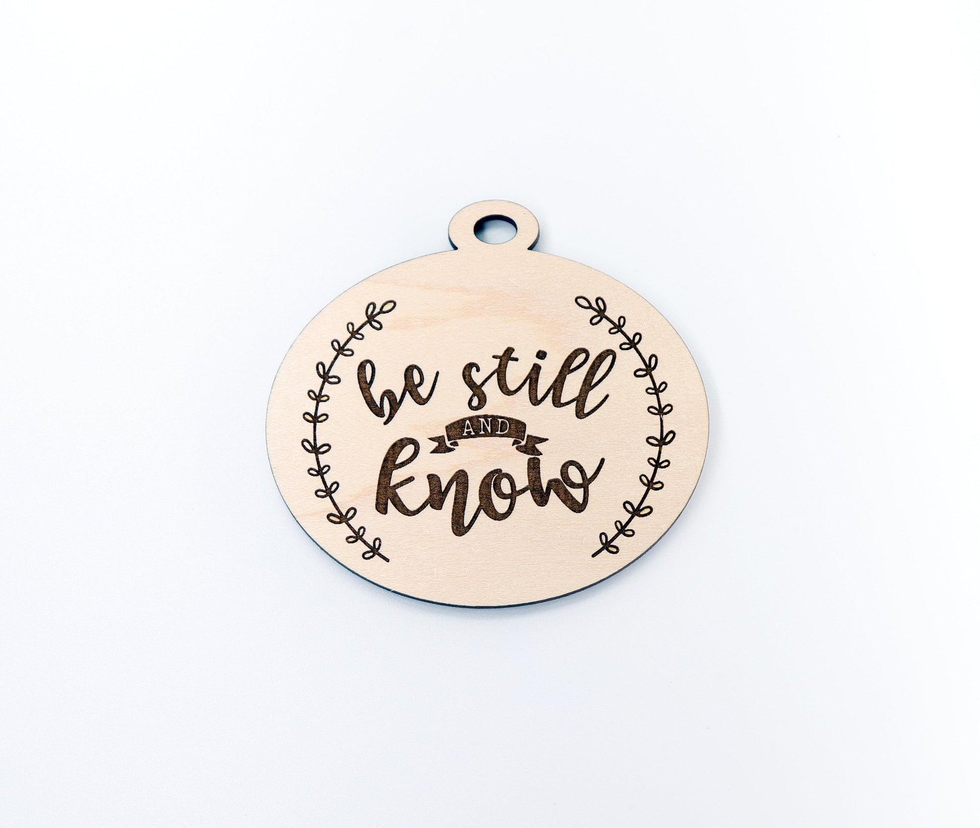 Be still and know car charm, car charm blank, wood blanks, wood cutouts