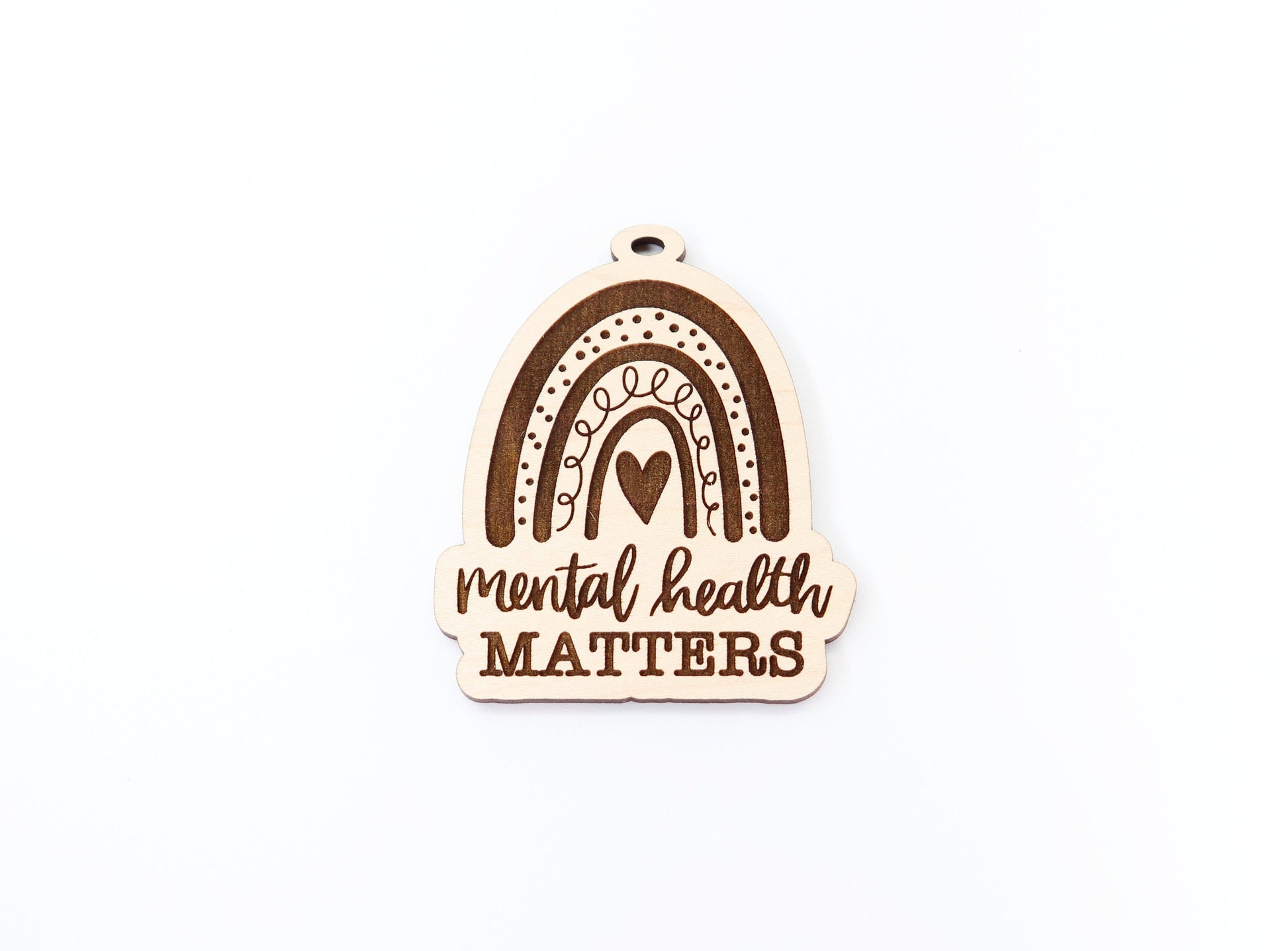 Mental health car charm, car charm blank, wood blanks, wood cutouts