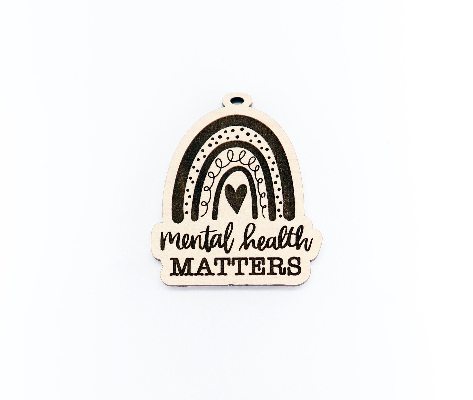 Mental health car charm, car charm blank, wood blanks, wood cutouts