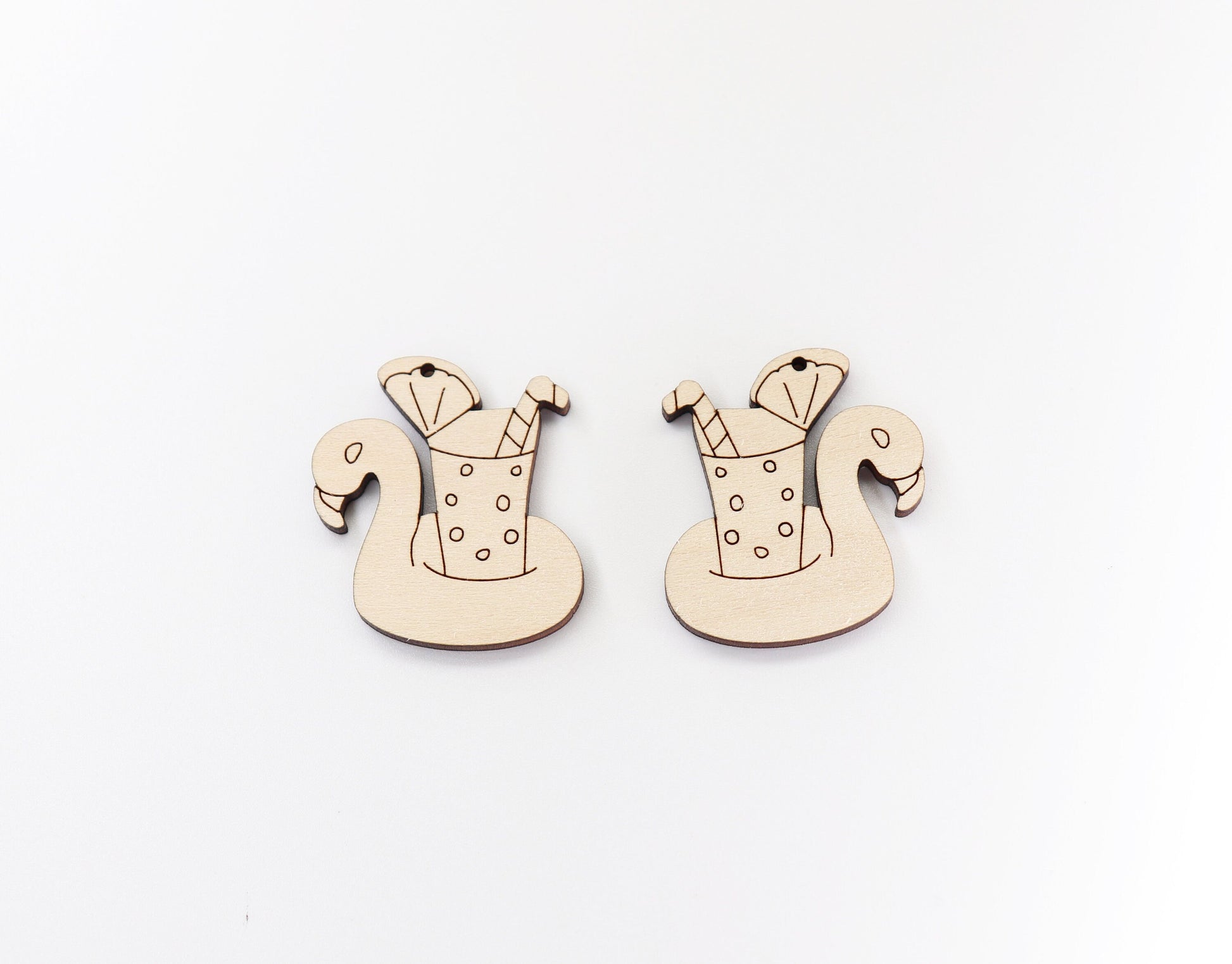 Summer earring blanks, laser cutouts, sold per set