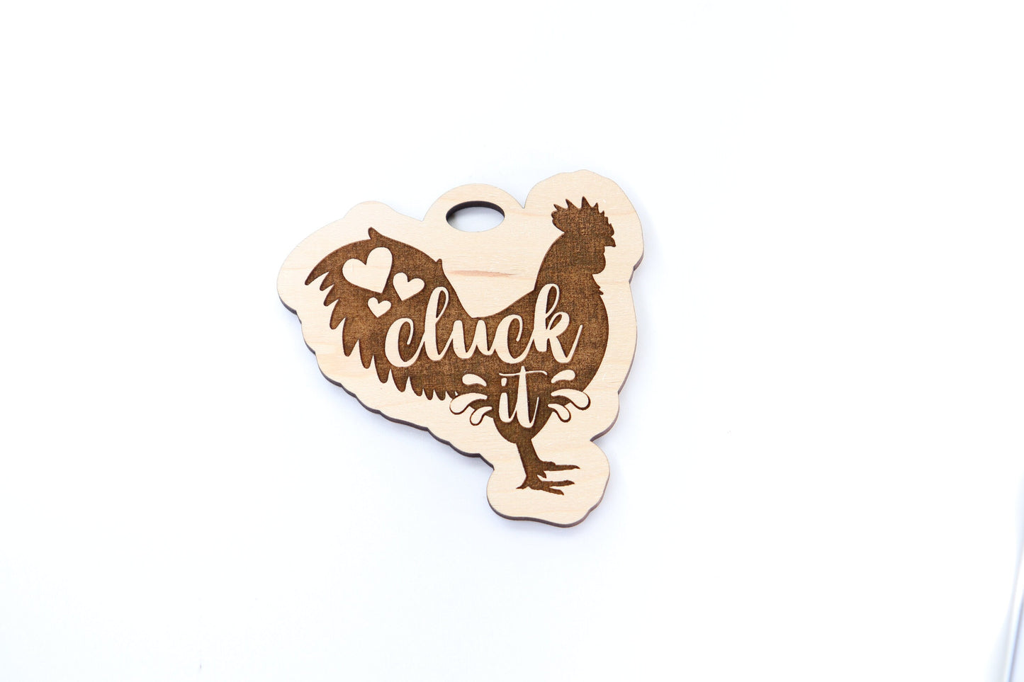 Chicken car charm,  wood blanks, wood cutouts, chicken cutouts