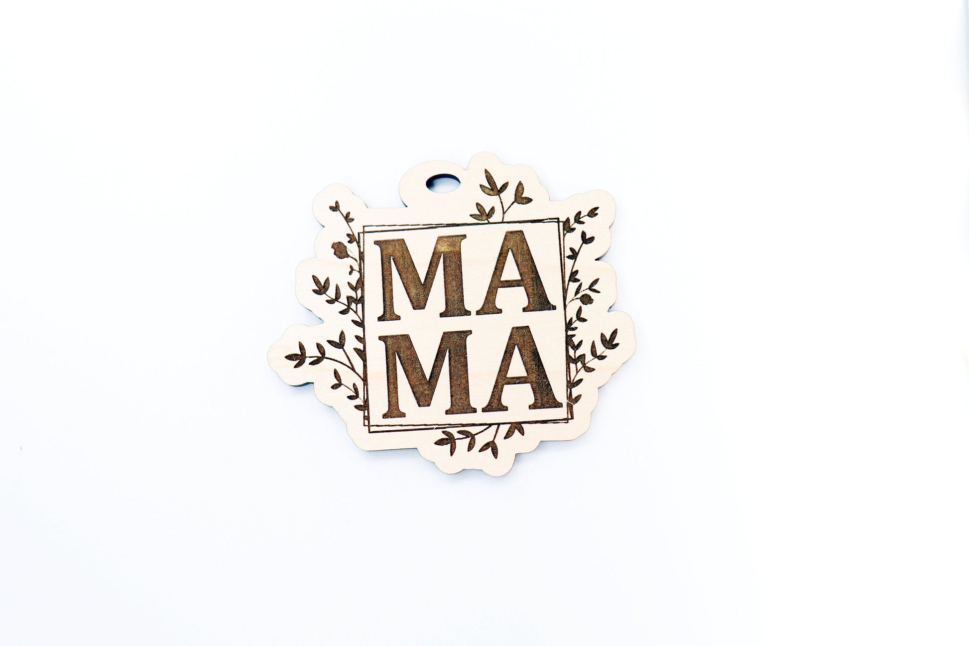 Mama Car charm blank,  wood blanks, wood cutouts, mama charm