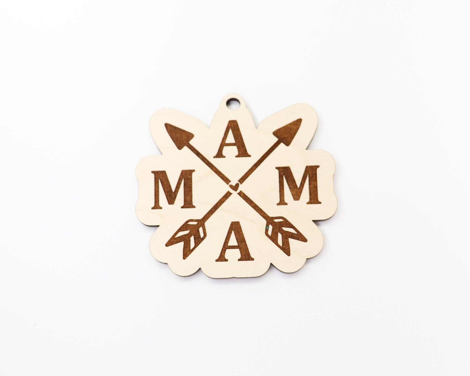 Mama car charm blank,  wood blanks, wood cutouts