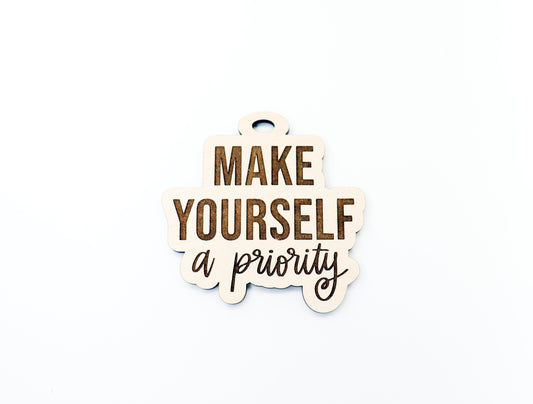 Make yourself a priority car charm blank,  wood blanks, wood cutouts