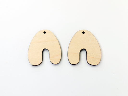 Plain earring blanks, wood earrings, earring blanks