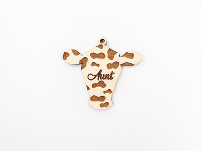 Aunt Keychain blank,  wood blanks, wood cutouts