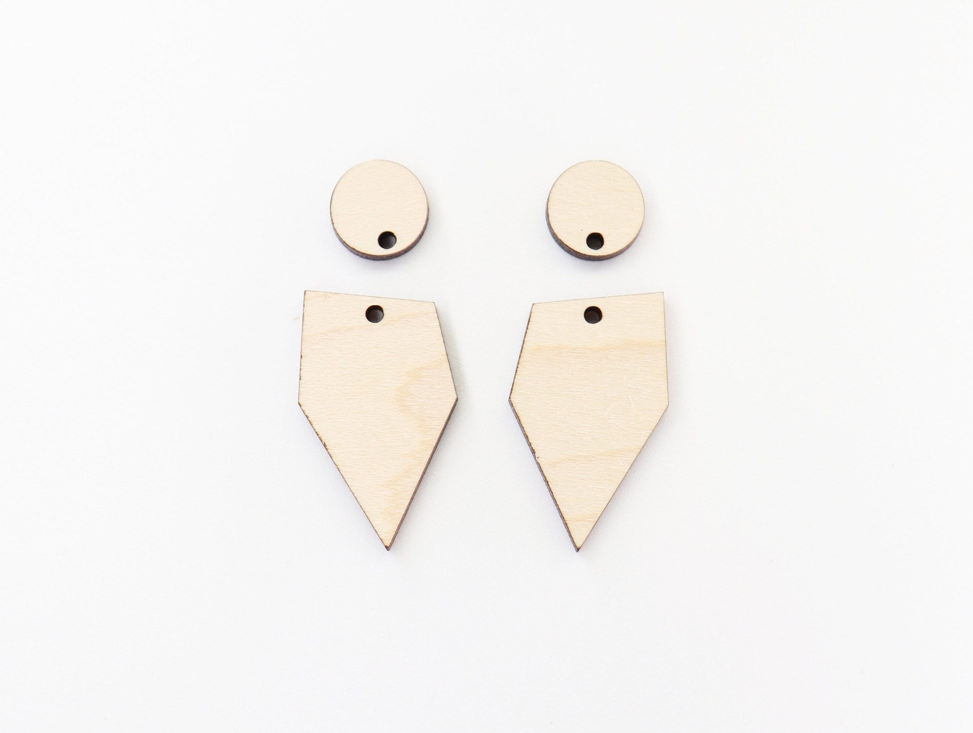 Wood Earring blanks, wood blanks, sold per pair