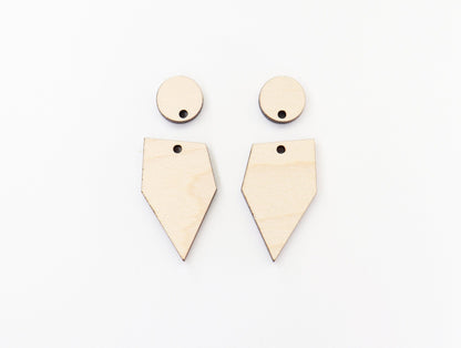 Wood Earring blanks, wood blanks, sold per pair