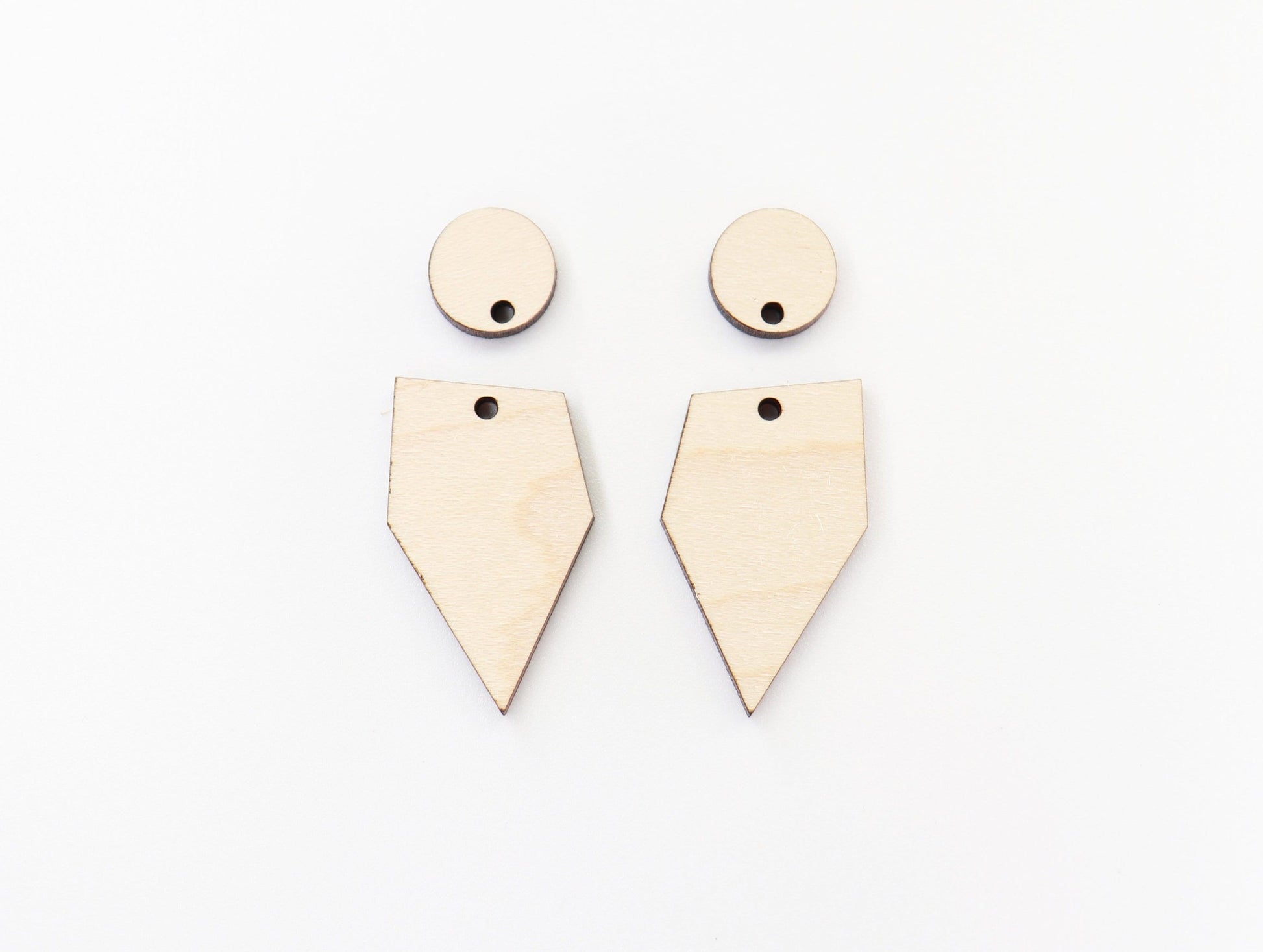 Plain earring blanks, wood earrings, earring blanks