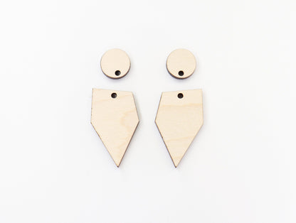 Plain earring blanks, wood earrings, earring blanks