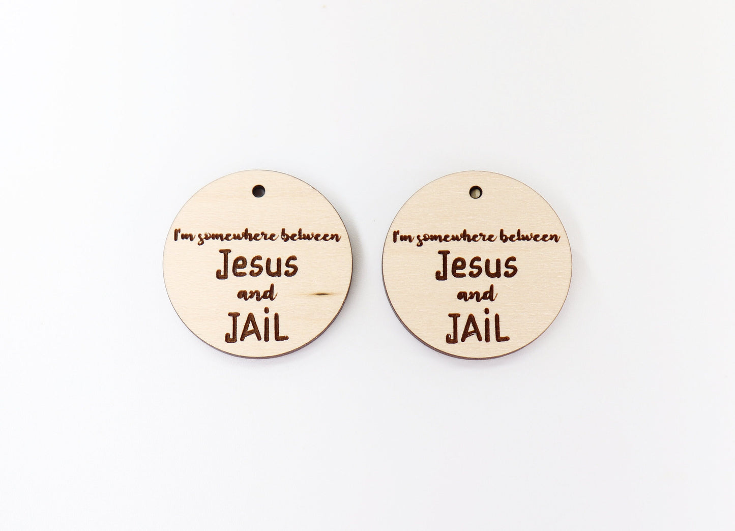 Jesus and jail earring blanks, DIY earrings, earring blanks, sold per set