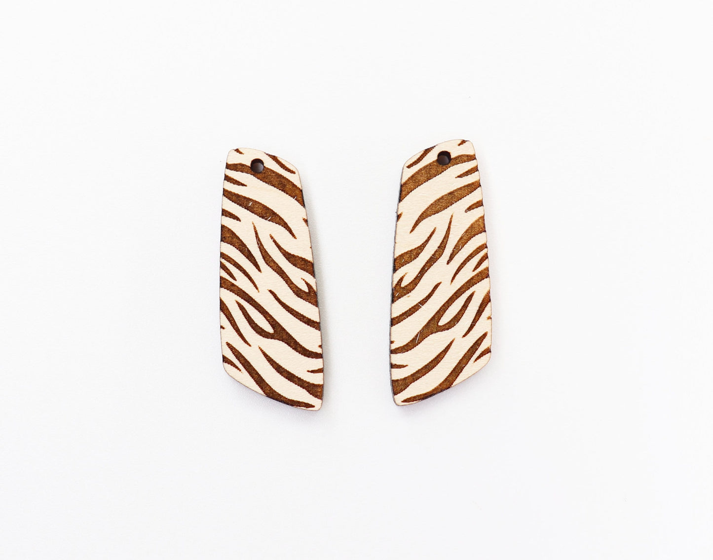 Tiger stripe wood earring blanks, earring making, wood blanks