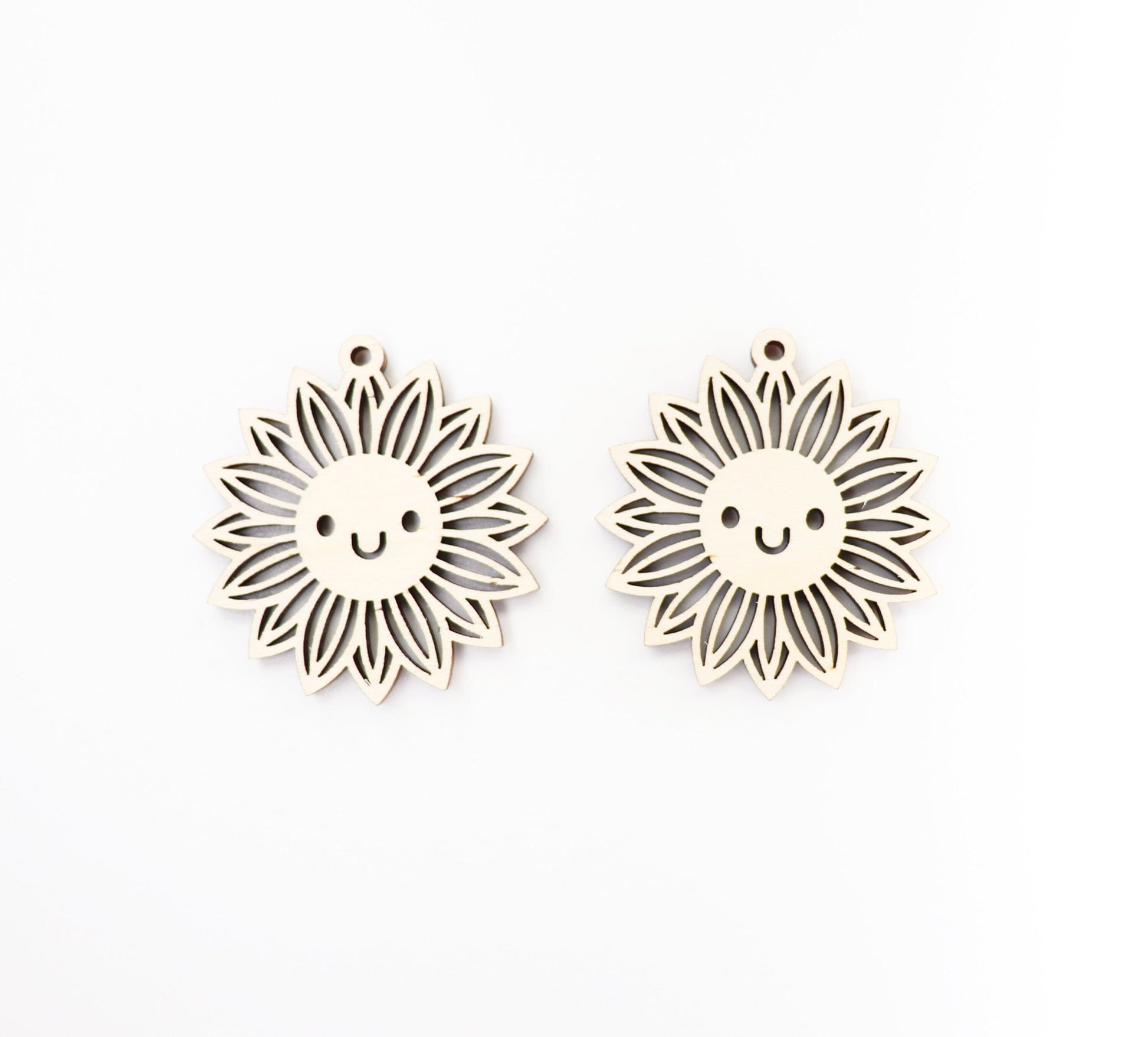 Sunflower blanks, earring blanks, wood cutouts