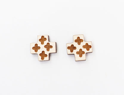 Wood stud blanks, wood earring blanks