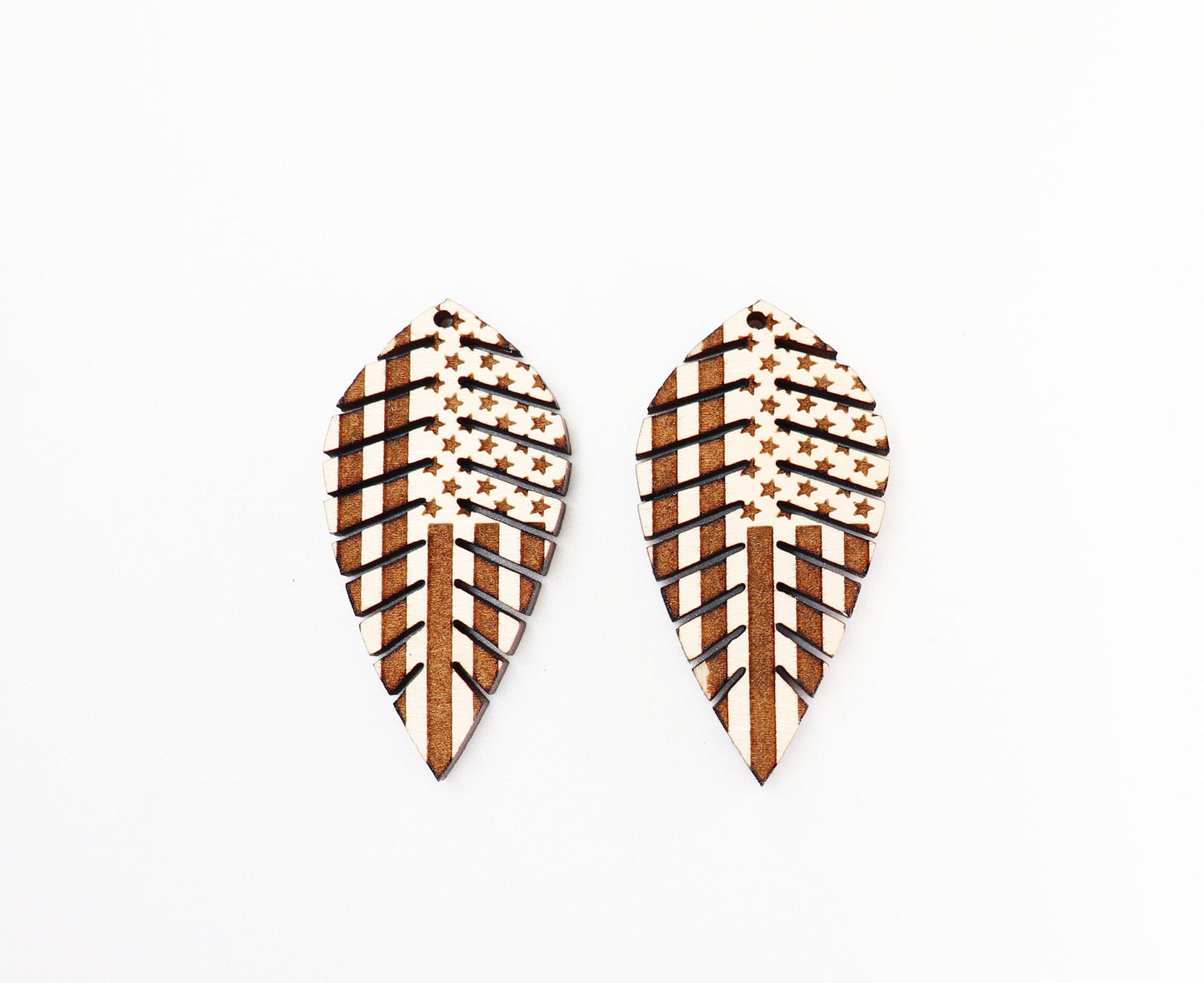 Flag Earring blanks, wood blanks, DIY earrings