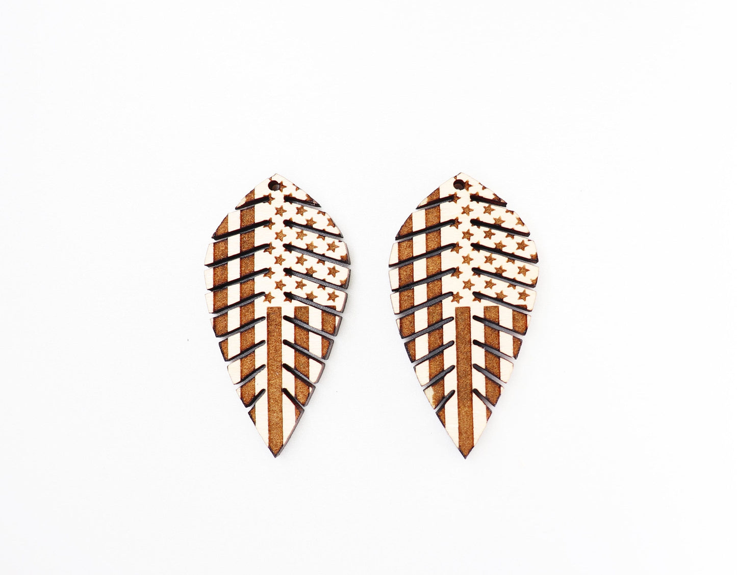 Flag Earring blanks, wood blanks, DIY earrings