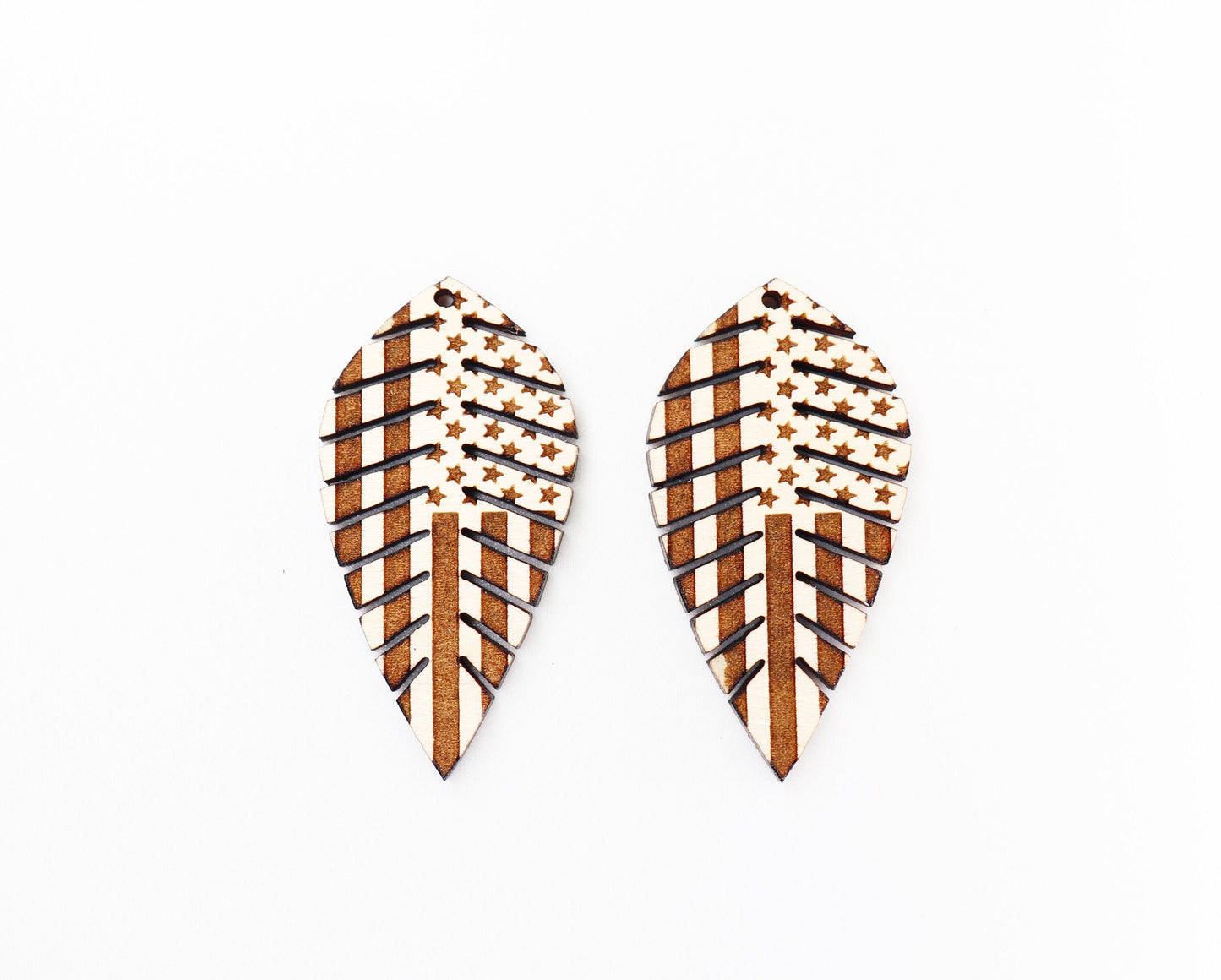 Flag Earring blanks, wood blanks, DIY earrings