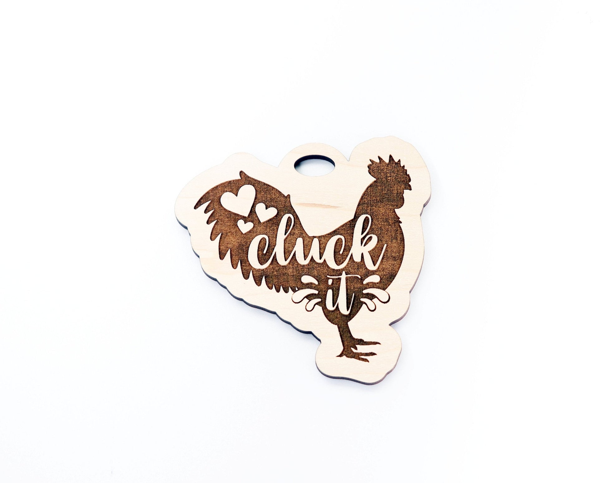 Chicken car charm,  wood blanks, wood cutouts, chicken cutouts