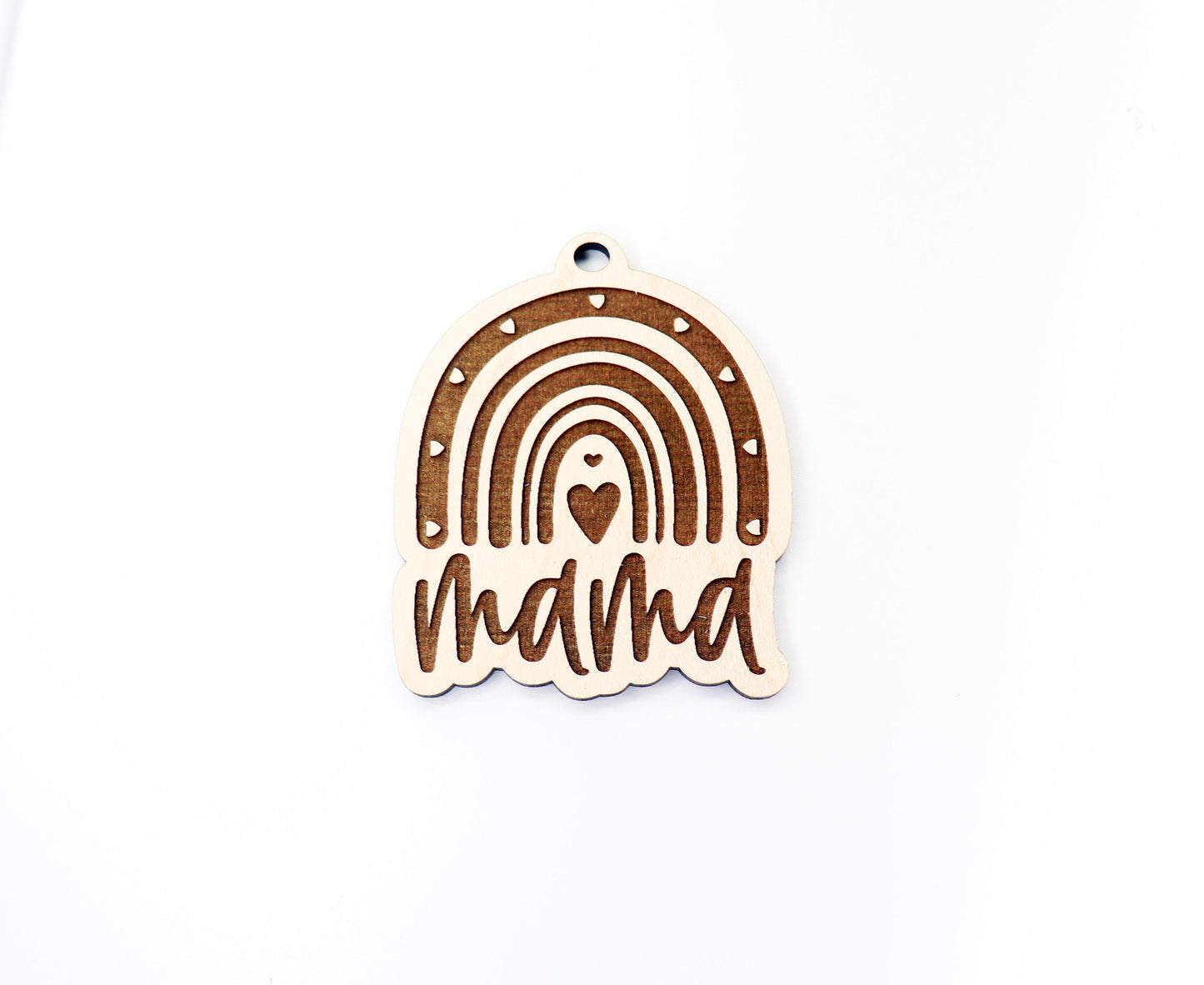 Mama Car charm blank,  wood blanks, wood cutouts, mama charm