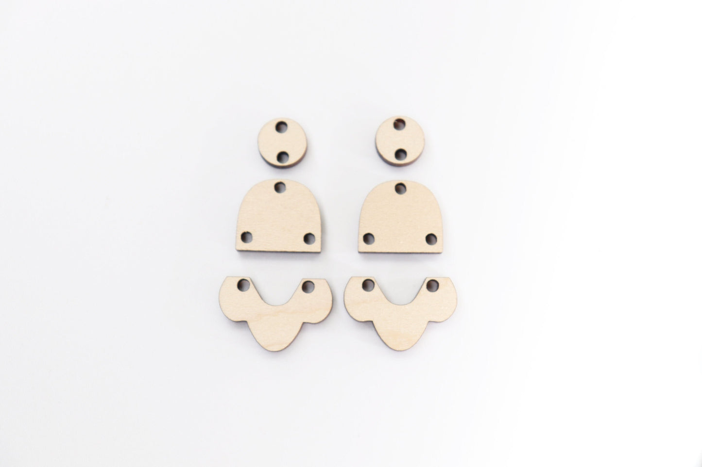 Wood Dangle earring blanks, earring findings