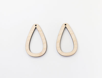 Wood Dangle earring blanks, earring findings