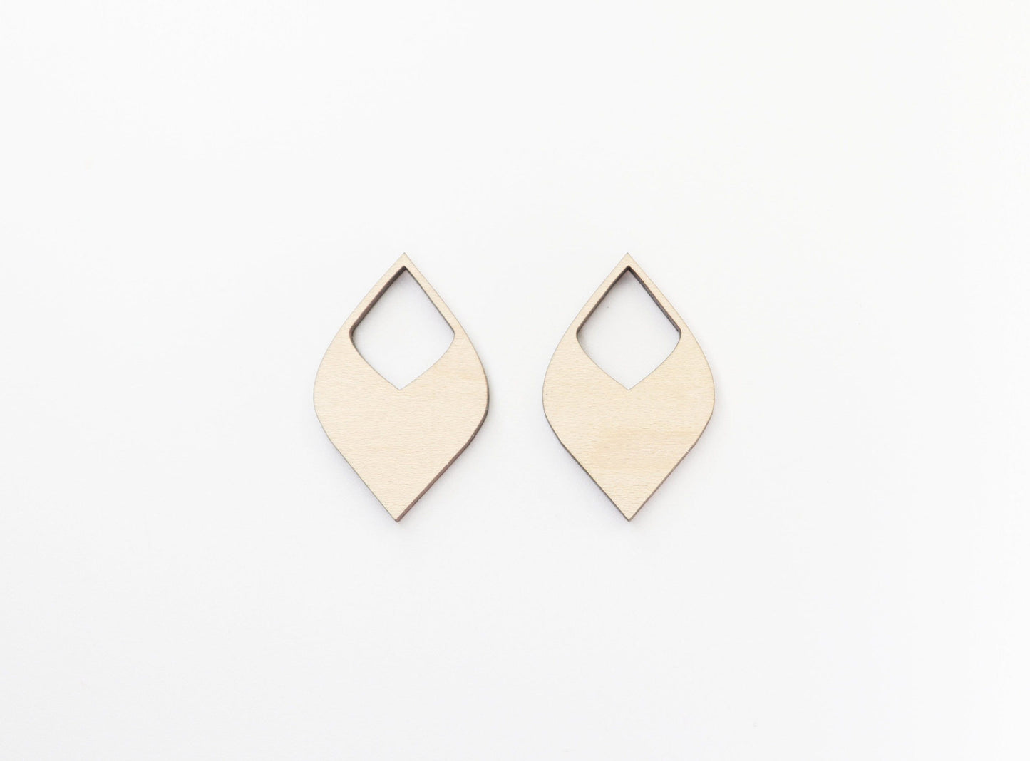 Wood Dangle earring blanks, earring findings