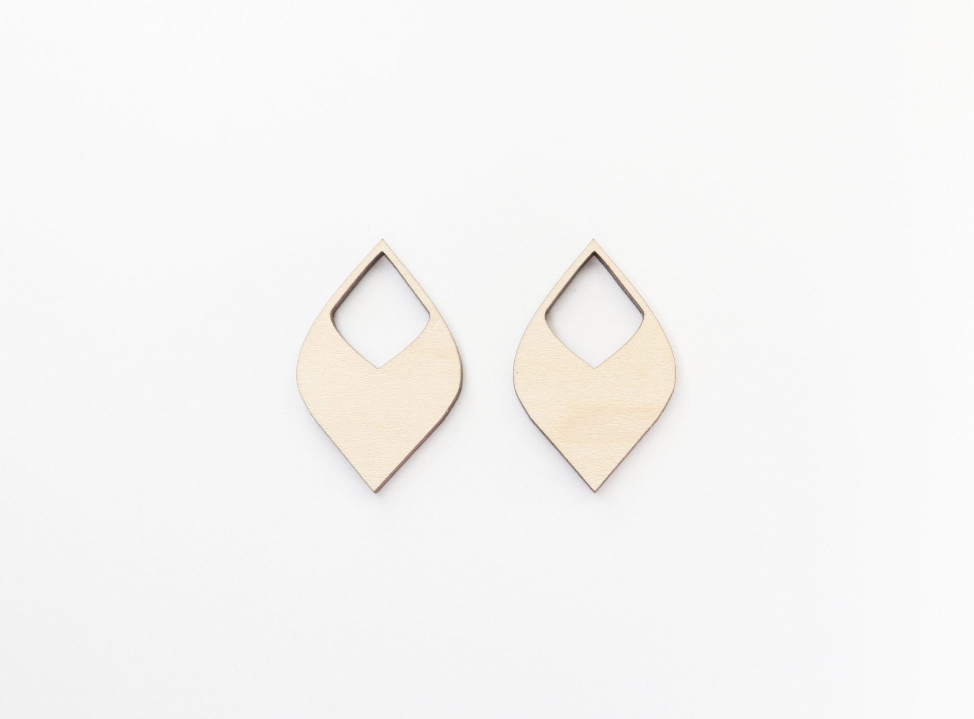 Wood Dangle earring blanks, earring findings