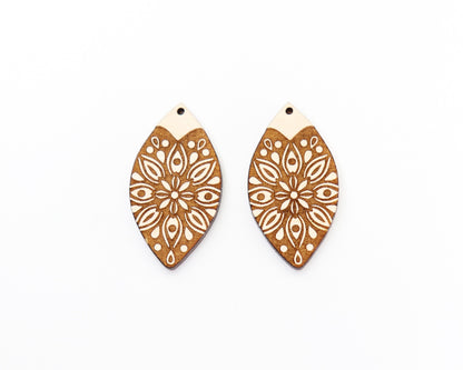 Earring blanks, wood blanks, DIY earrings