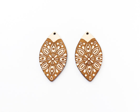 Earring blanks, wood blanks, DIY earrings