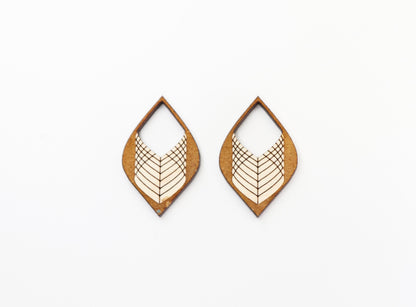 Earring blanks, wood blanks, DIY earrings