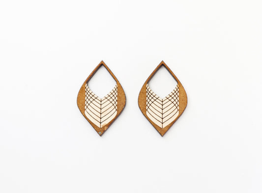 Earring blanks, wood blanks, DIY earrings