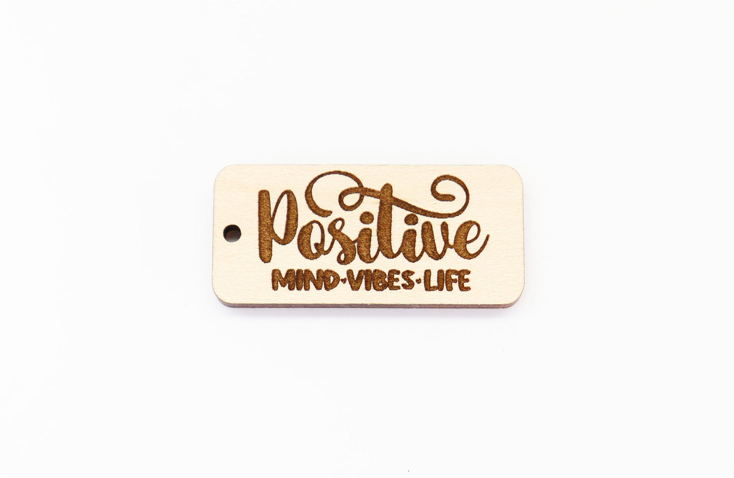 Positive Keychain blanks, gym keychain, wood blanks