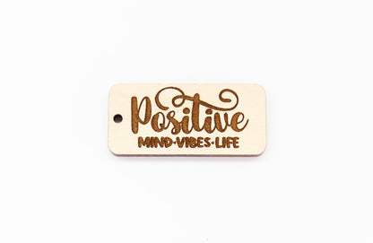 Positive Keychain blanks, gym keychain, wood blanks