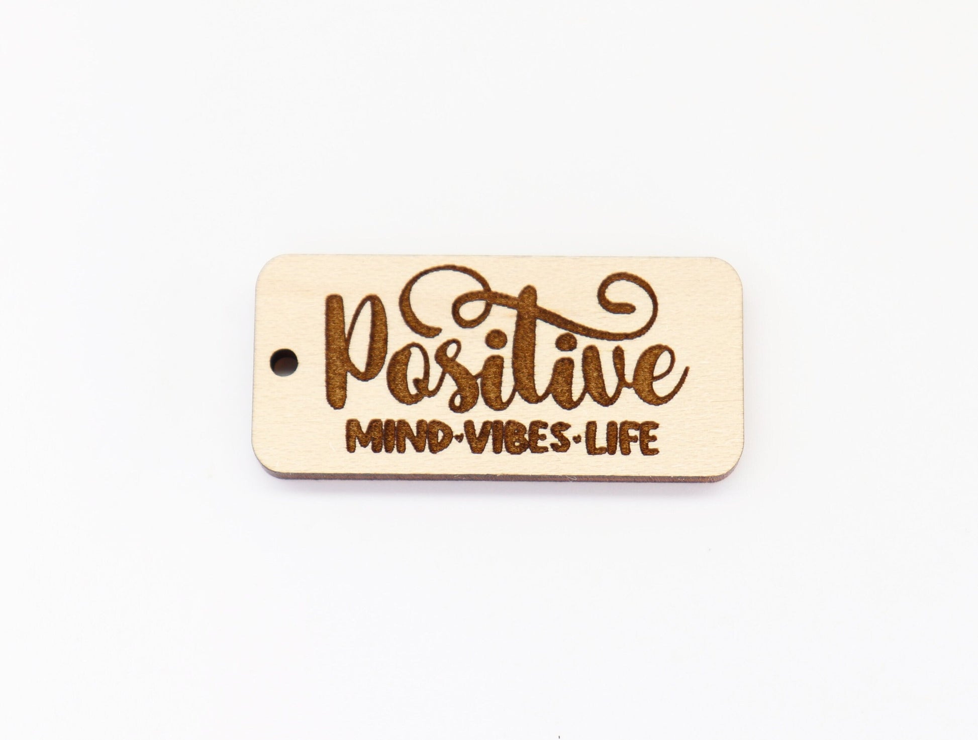 Positive Keychain blanks, gym keychain, wood blanks