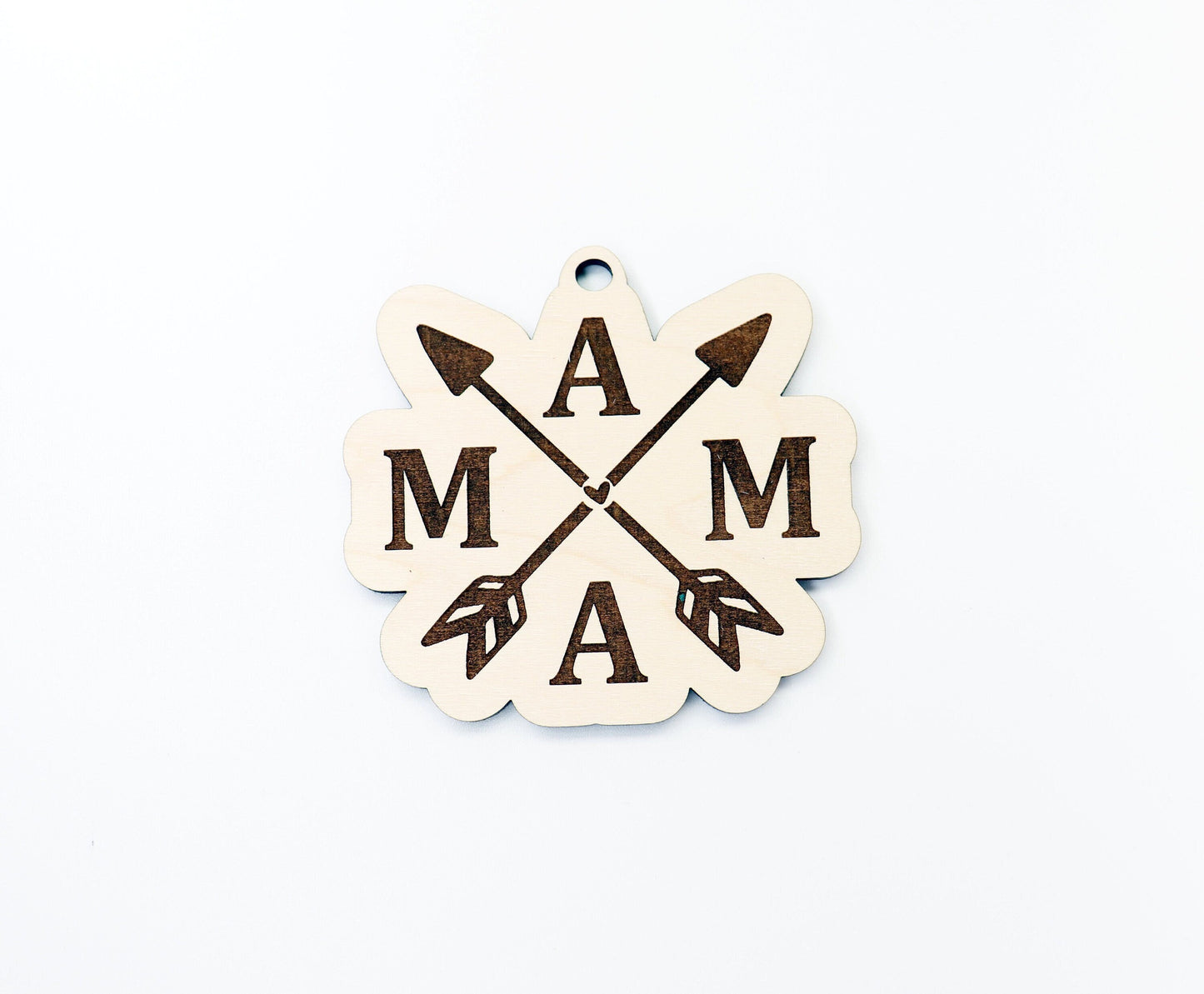 Mama car charm blank,  wood blanks, wood cutouts