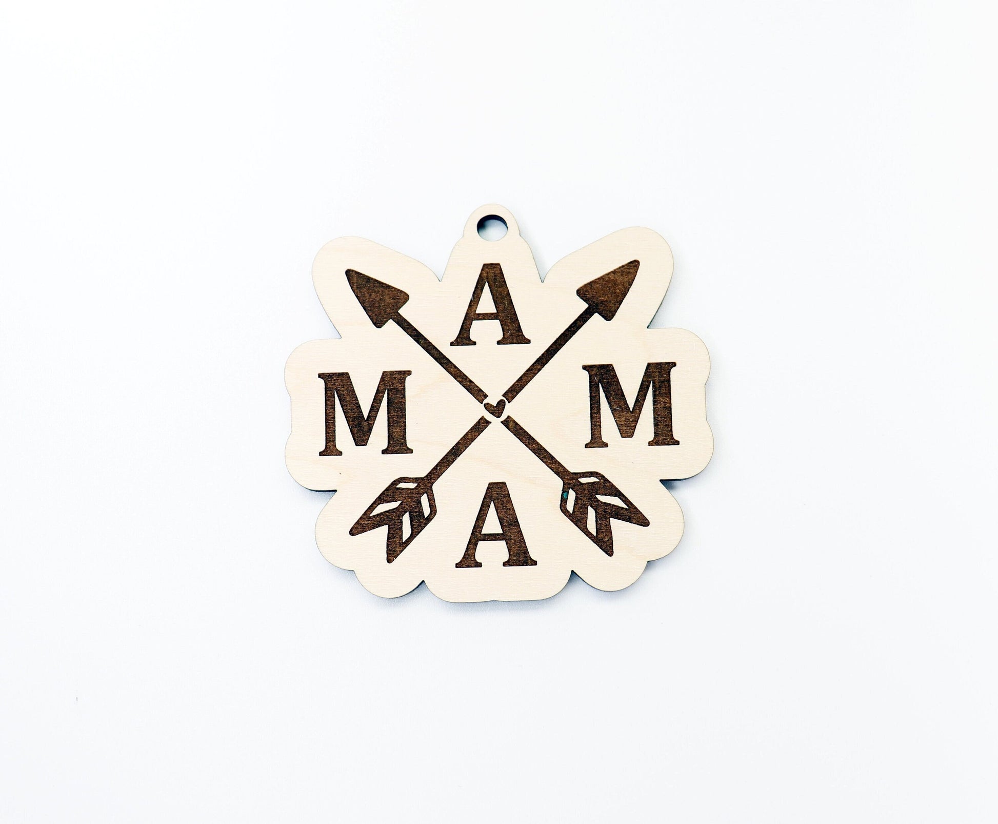 Mama car charm blank,  wood blanks, wood cutouts