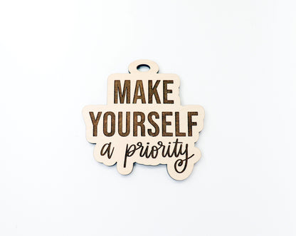 Make yourself a priority car charm blank,  wood blanks, wood cutouts