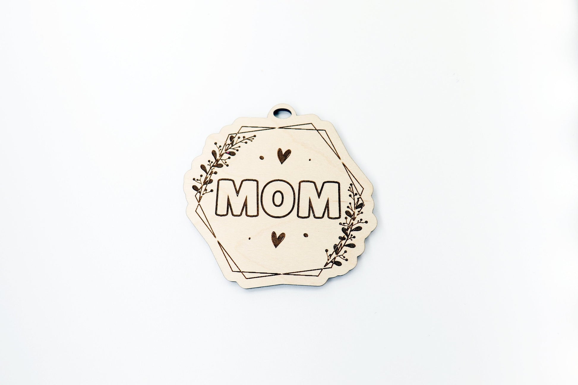 Mom car charm blank,  wood blanks, wood cutouts