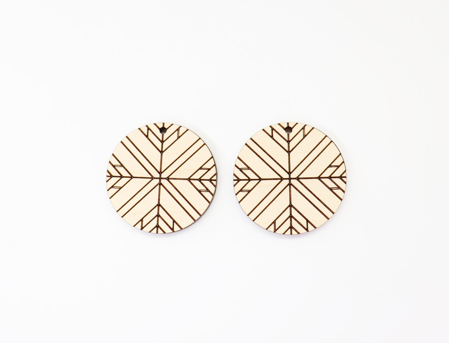 Barn quilt wood earring blanks,  wood earring blanks, sold per set