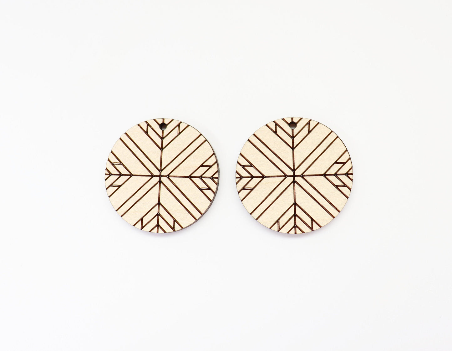 Barn quilt wood earring blanks,  wood earring blanks, sold per set