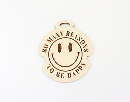 Smile Car charm blank,  wood blanks, wood cutouts